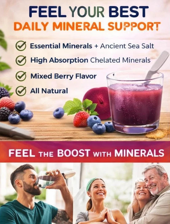 2PCS Optimize Minerals Daily Multi Mineral Powder / Gluten Free 30 Servings /
