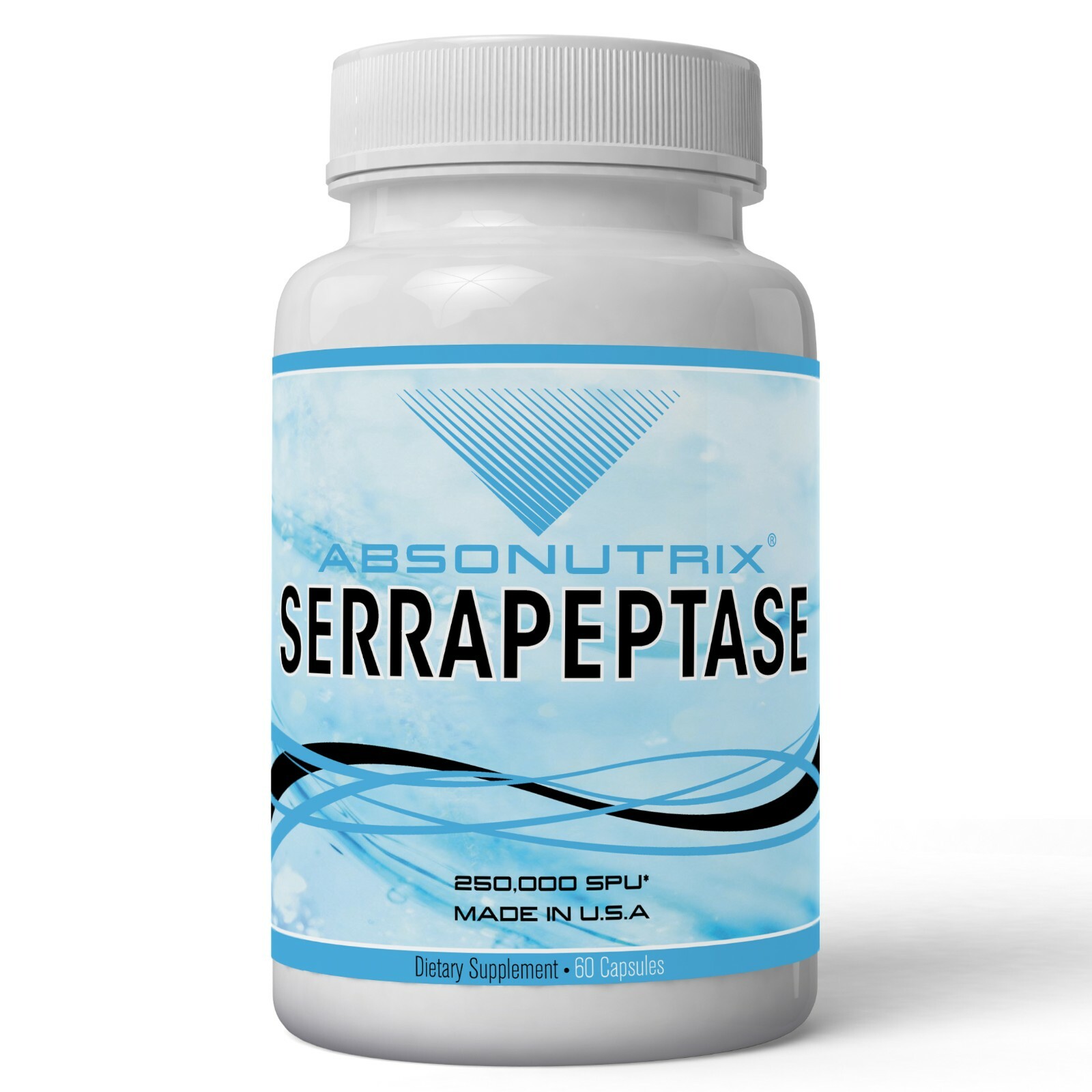 Absonutrix Serrapeptase 250000 SPU 60mg Antioxidant 60 v cap Reduce Inflammation