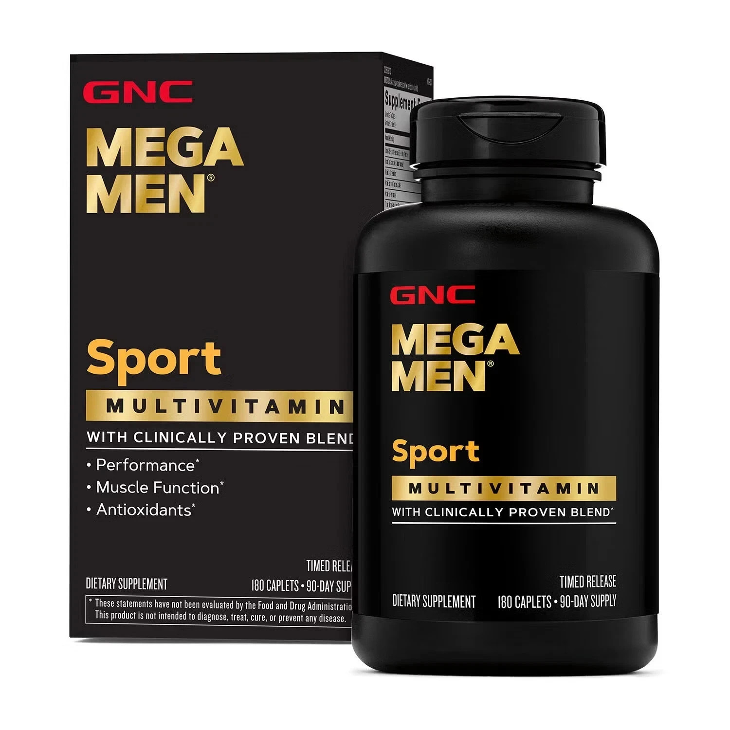 GNC Mega Men Sport Multivitamin | Performance, Muscle 180 Count