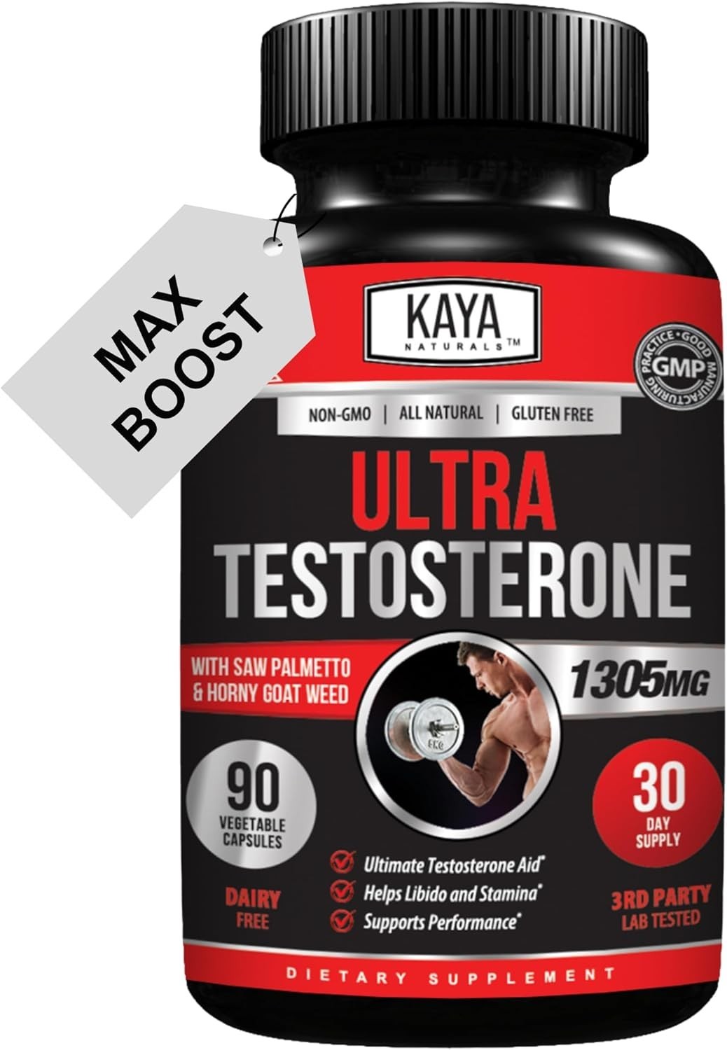 Kaya Naturals Ultra Testosterone Booster 90 Count