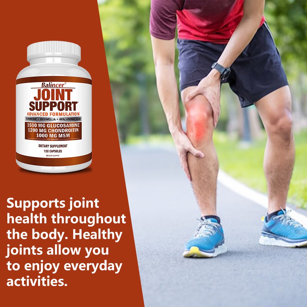 Glucosamine Chondroitin Turmeric MSM Bone Joint Flexibility Mobility 120 Capsule