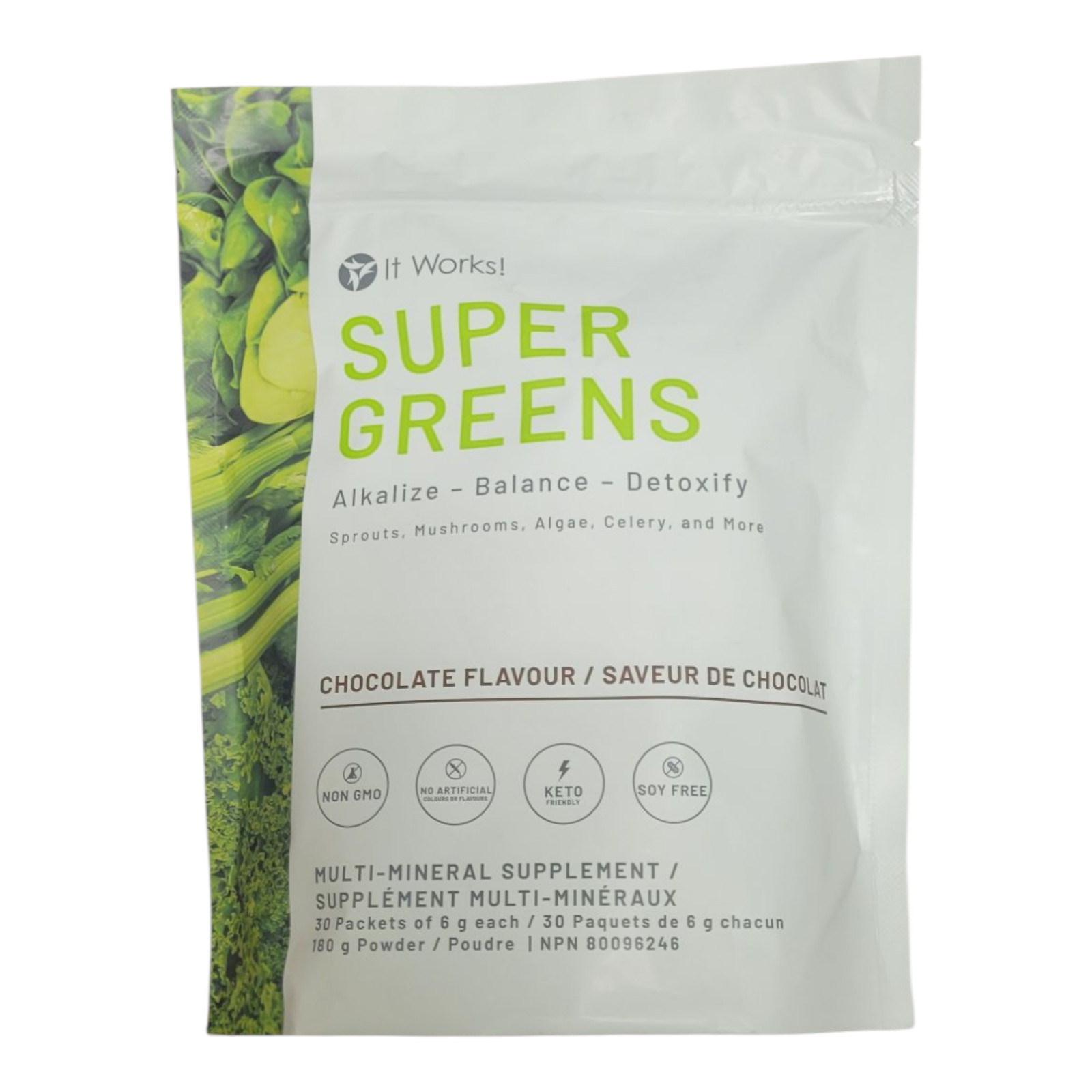 It Works! Super Greens Chocolate (30 Servings) – Free Shipping – Exp. 3/2027