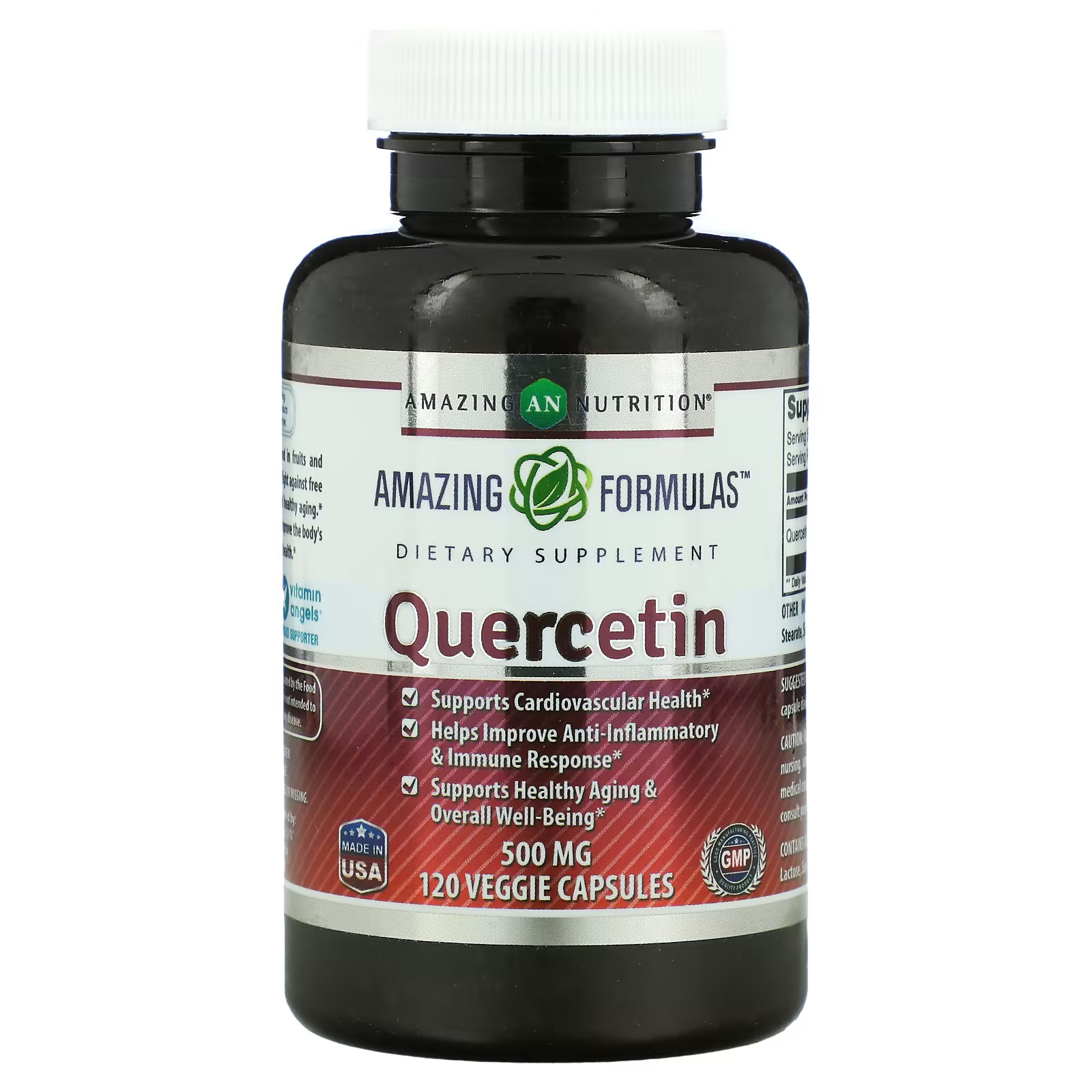2 X Amazing Nutrition, Quercetin, 500 mg, 120 Veggie Capsules