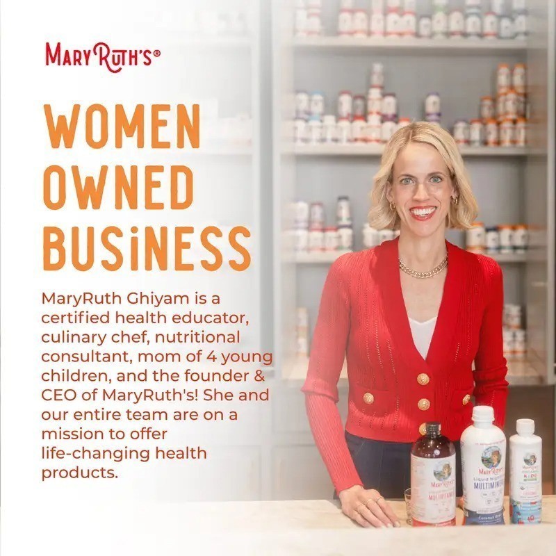 2 BOTTLES–MaryRuth’s Liquid Morning Multivitamin Hair Growth Peach Mango flavor