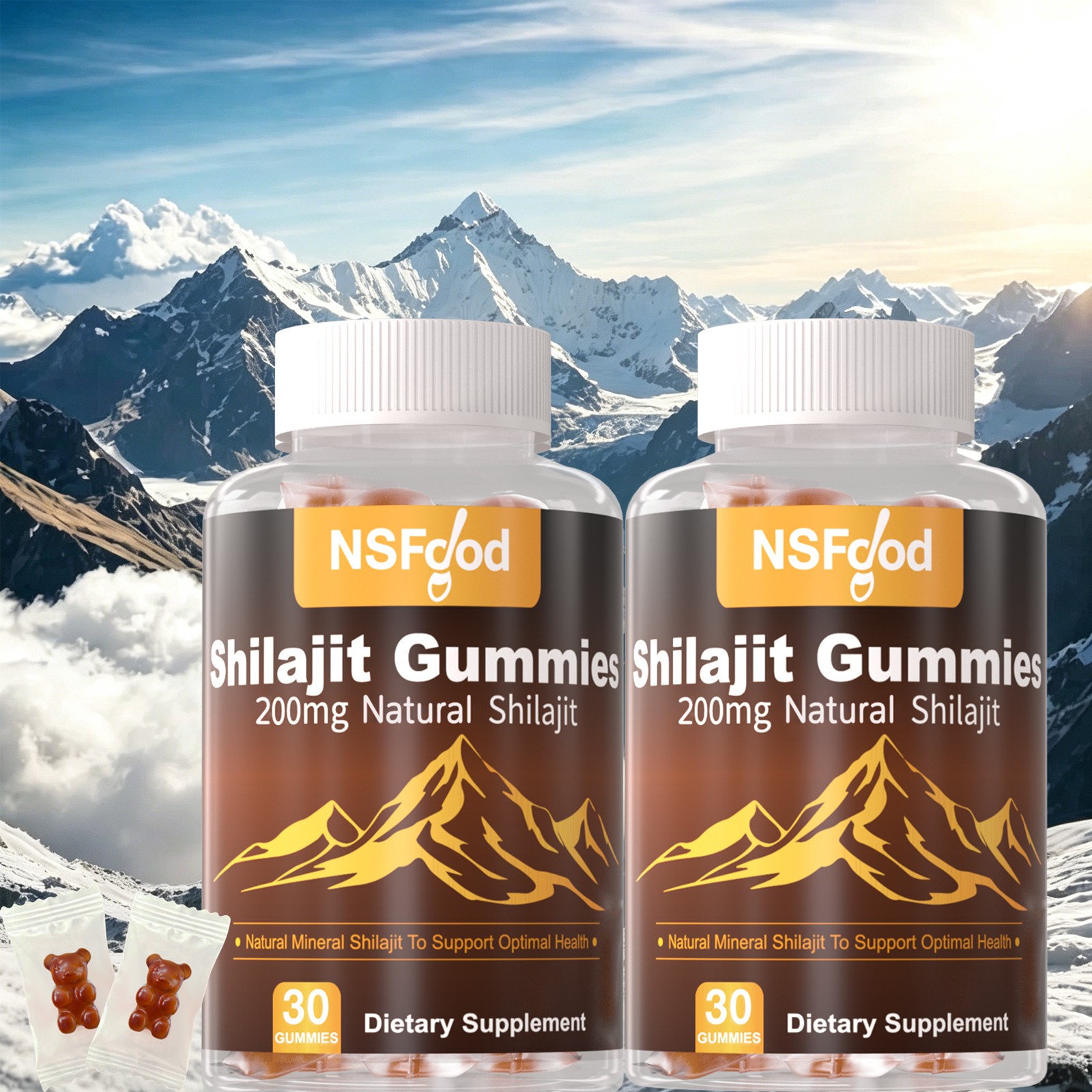 Pure 100% Himalayan Shilajit Gummies | Shilajit Resin Supplement | Energy Boost