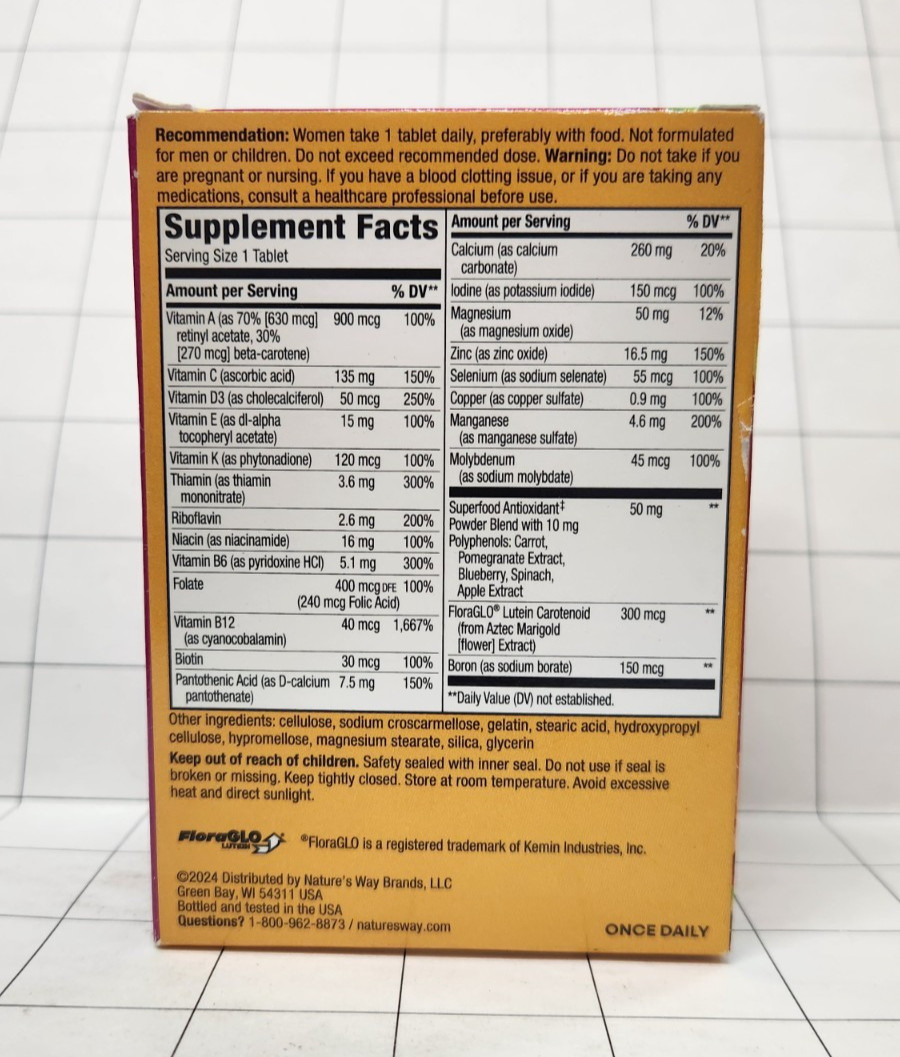 Alive! Women’s Complete Multivitamin 50 Tablets Exp 09/2026 or Longer