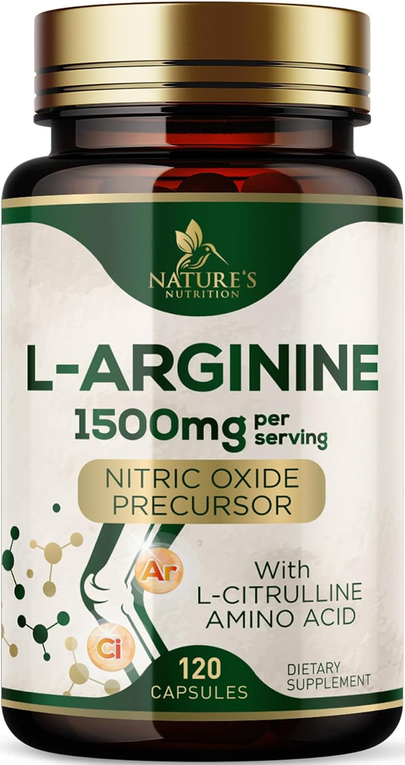 L-Arginine 1000Mg Supplement with L-Citrulline – Muscle Supporting Nitric Oxide