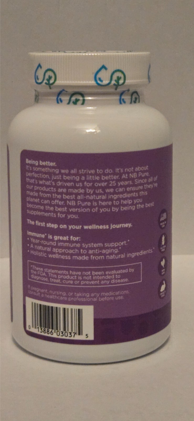 nb pure immune+ dietary supplement