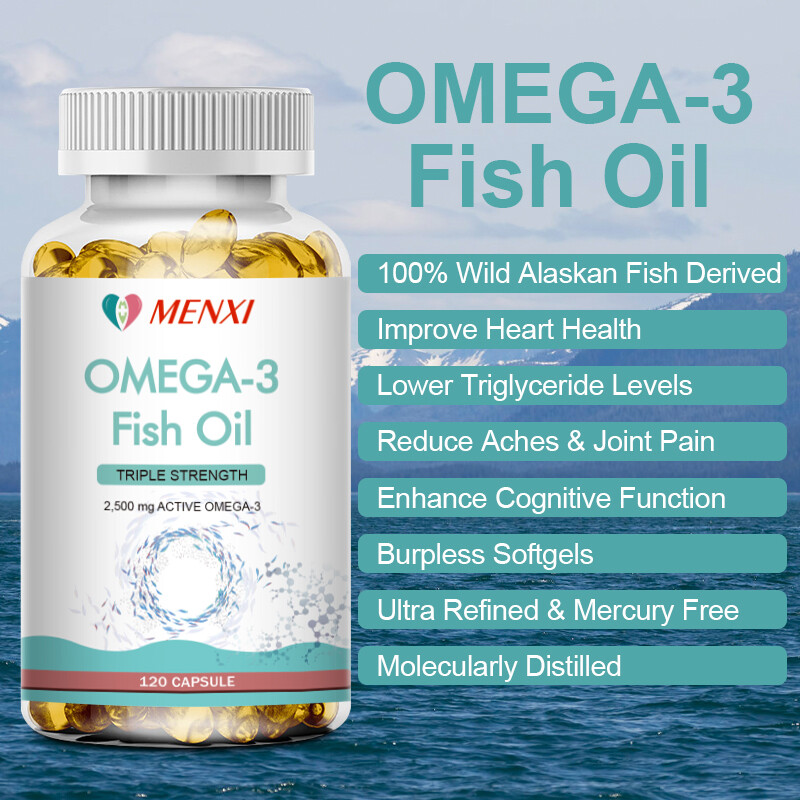 1/2/4x Omega 3 Fish Oil Capsules Triple Strength Joint Support 3600 mg EPA & DHA