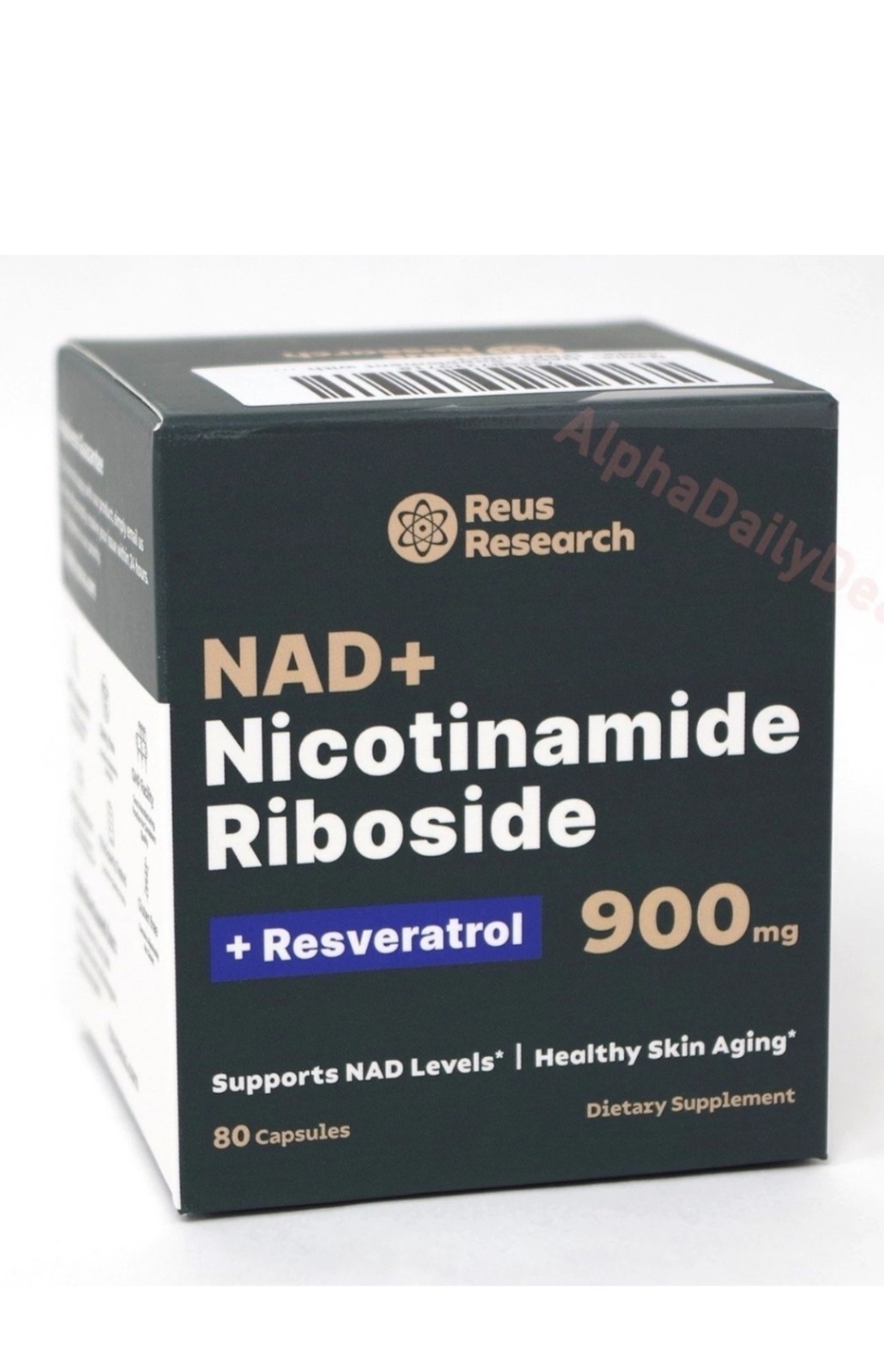 NAD+ Nicotinamide Riboside Resveratrol 900mg Dietary Supplement 80 Capsules #411