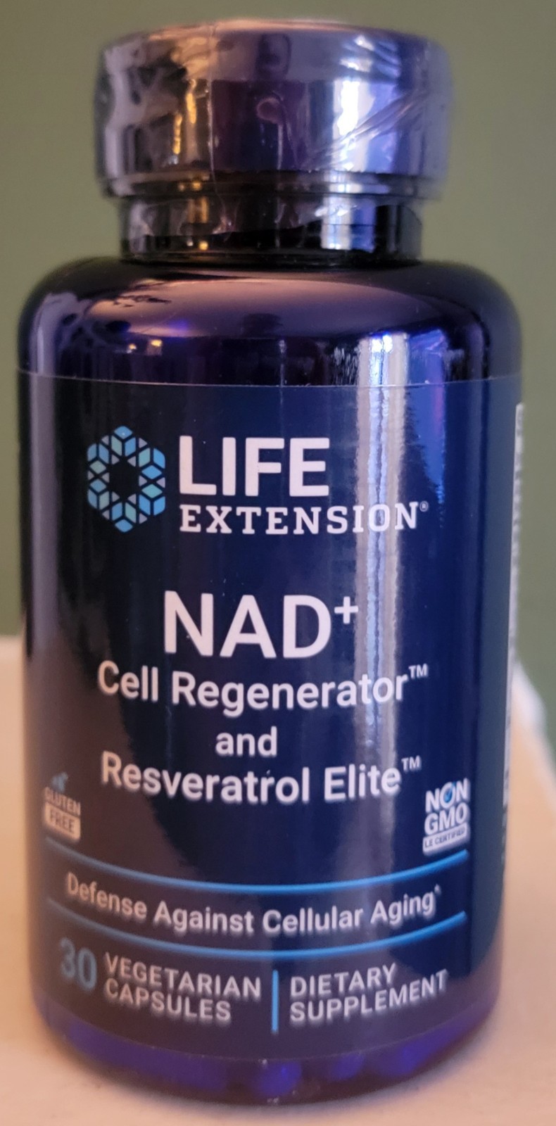 Life Extension NAD+ Cell Regenerator and Resveratrol Elite – 30 Ct Exp 6/2027
