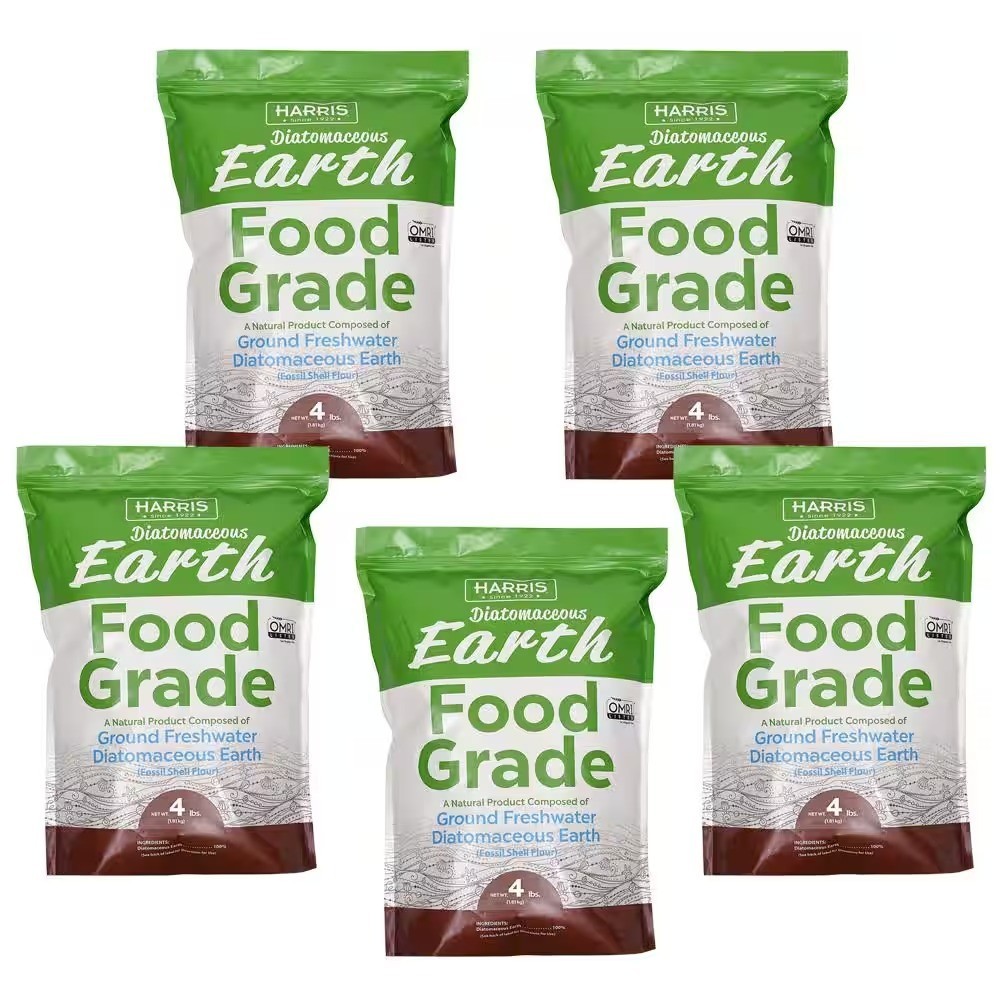 Harris 4 lbs. Diatomaceous Earth Food Grade 100% (5-Pack) use in animal feeds,