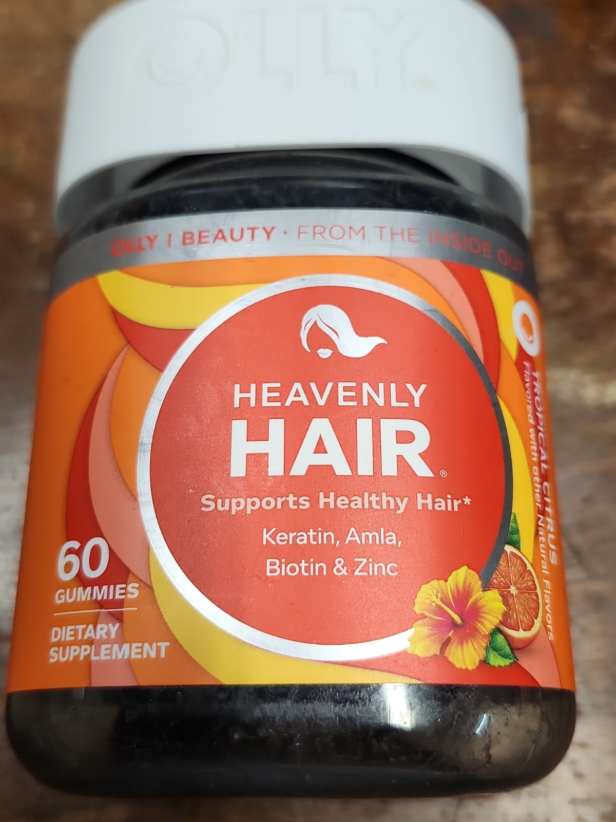OLLY Heavenly Hair Gummies, Tropical Citrus Flavor, 60 ct – Brand NEW!
