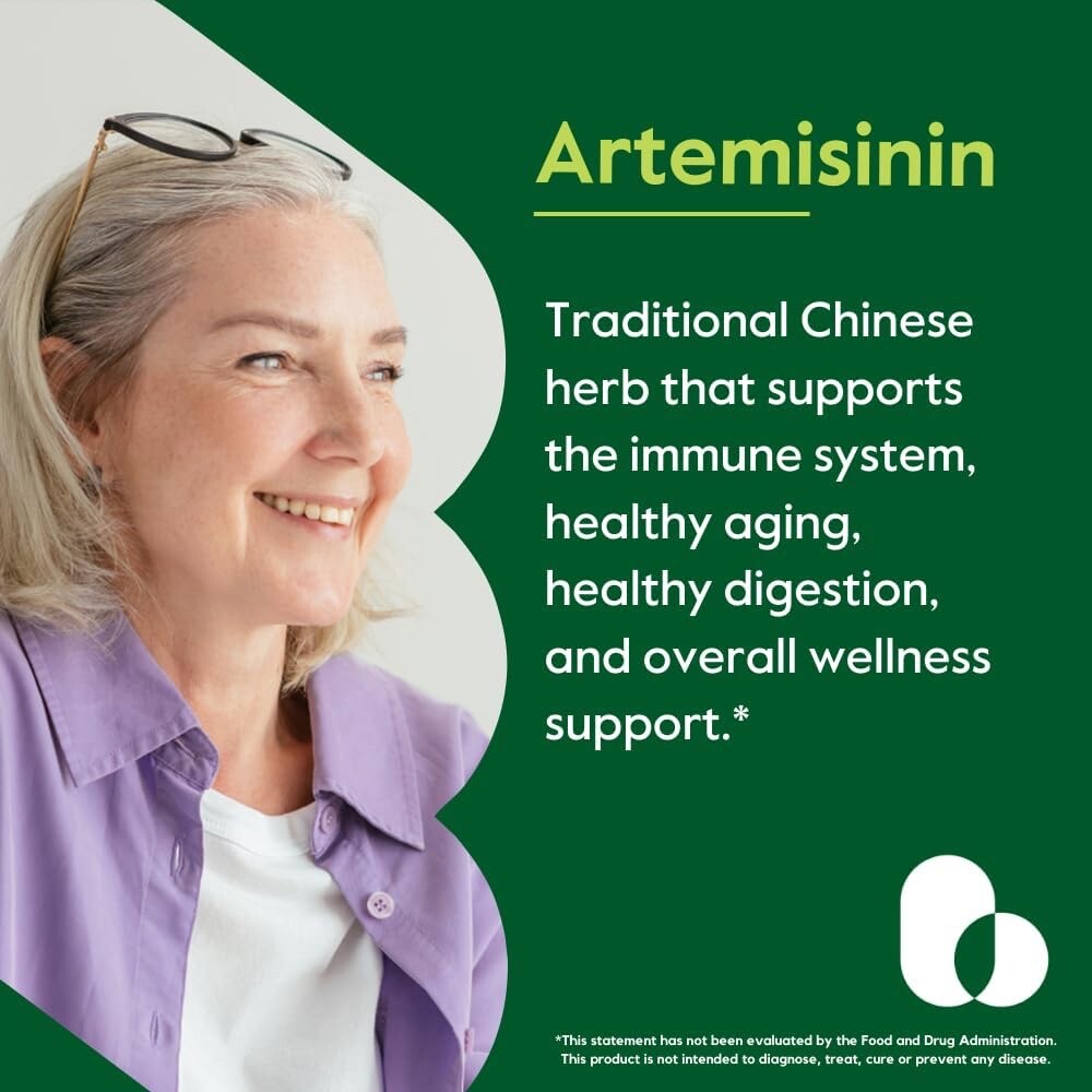 Bestvite Artemisinin 200mg (60 Vegetarian Capsules)-No Stearates- No Flow Agents