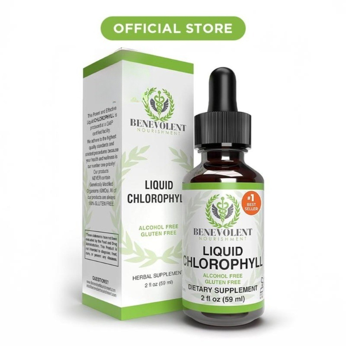 Chlorophyll Liquid Drops – Internal Deodorant, Detox Support & Gut Health