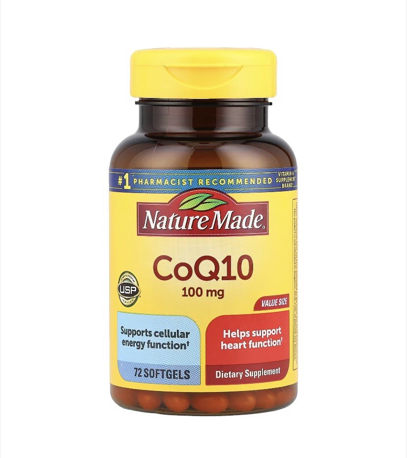 Nature Made Coq10 100 mg 72 Sgels {Exp:10/2027+}
