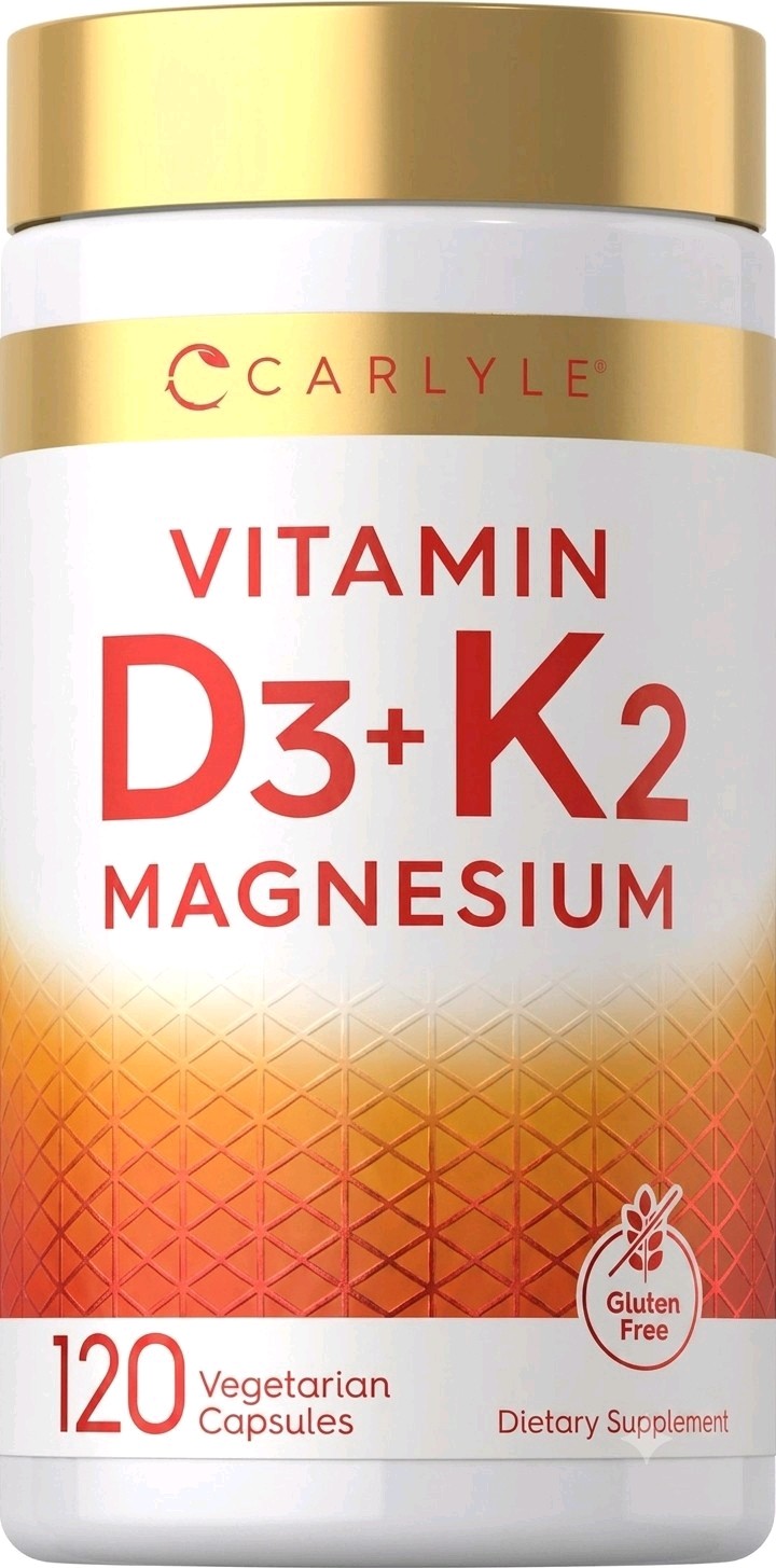 Carlyle Vitamin D3 5000IU + K2 MK7 100mcg with Zinc & Magnesium 120 Veg Capsules