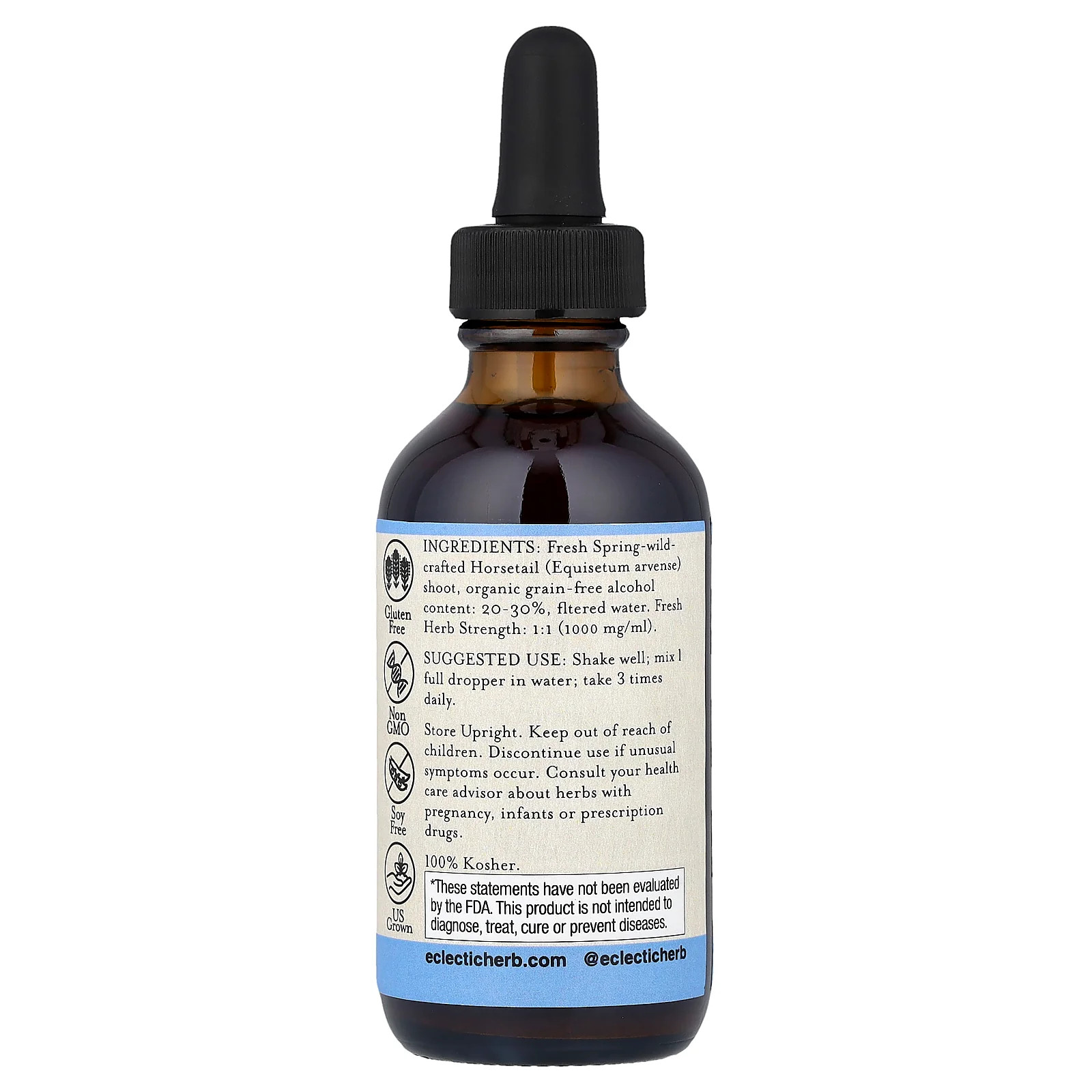 2 X Eclectic Herb, Horsetail Extract, Supports Bones, Kidneys, Hair & Nails, 2