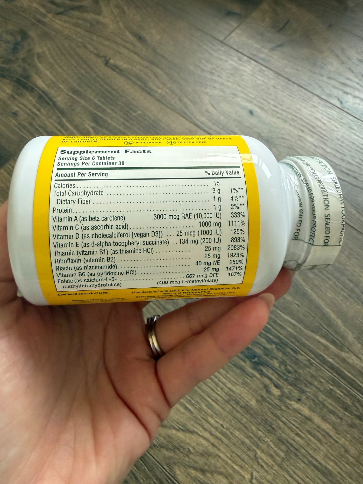 Natures Plus Source of Life Mini tabs- 180 tabs – Multivitamin & Mineral