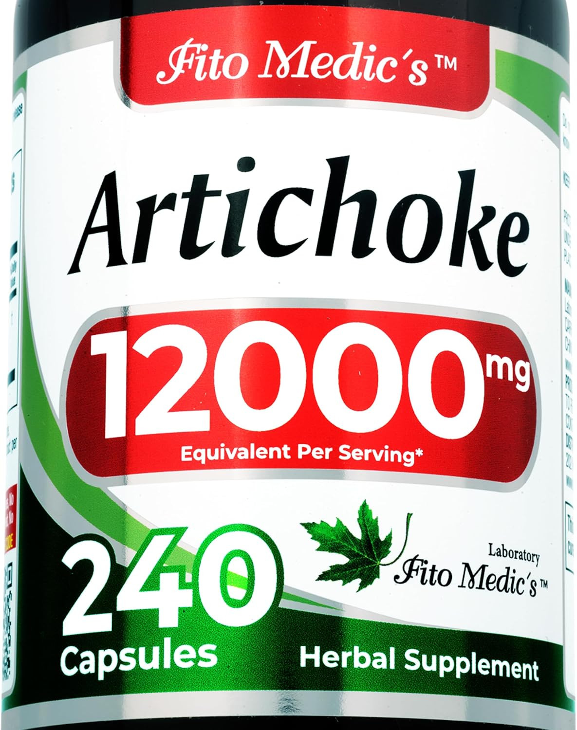 Organic Artichoke 12000mg 240 caps Non-GMO/Gluten Free