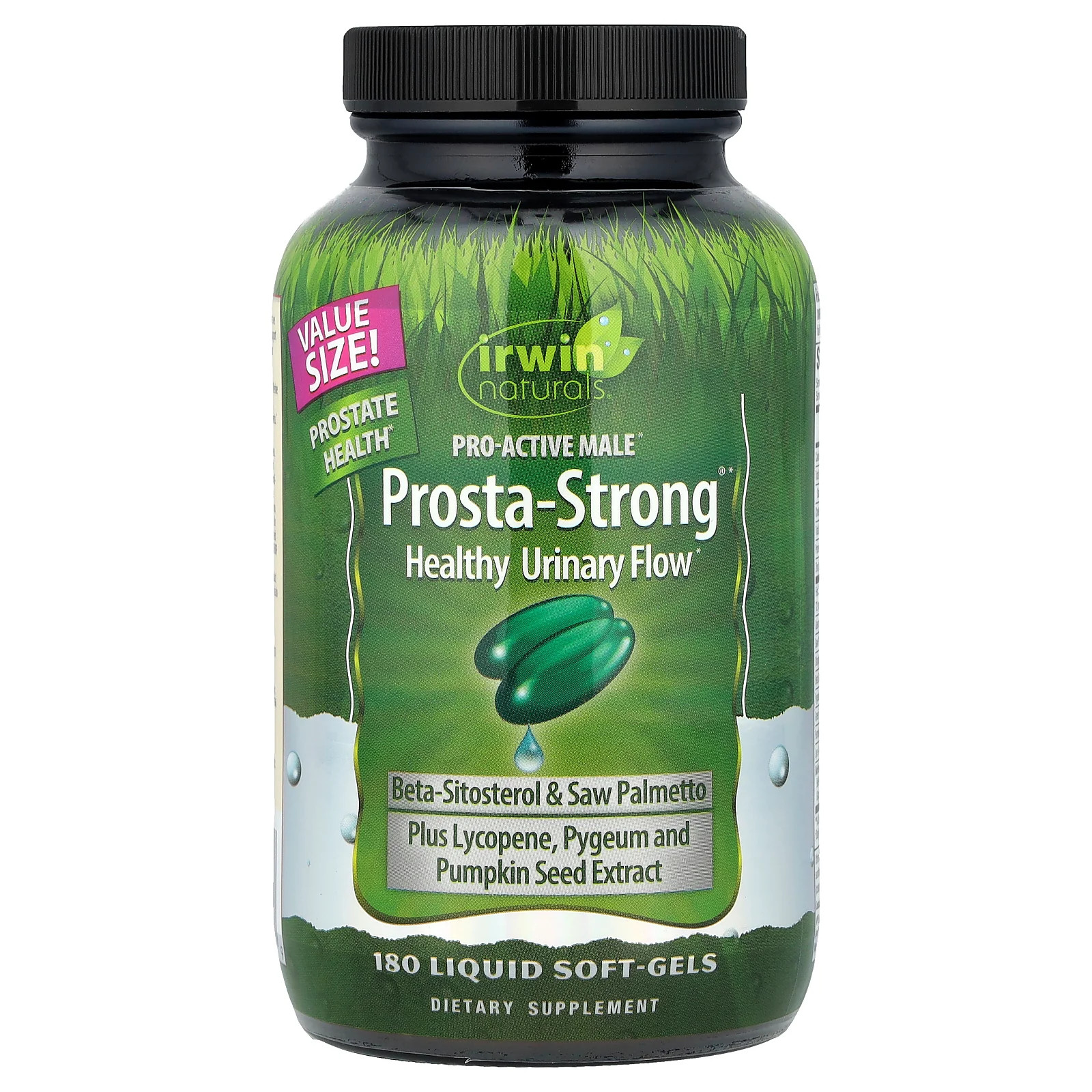 2 X Irwin Naturals, Pro-Active Male, Prosta-Strong�, Healthy Urinary Flow, 180