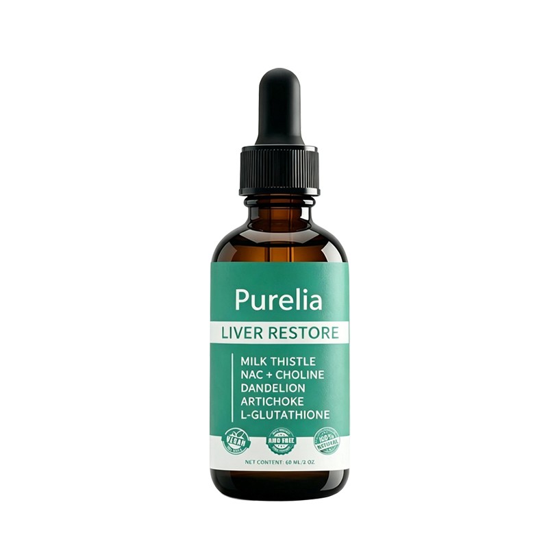 Purelia Liver Restore, Complete Liver Support Supplement with Milk Thistle, Dand