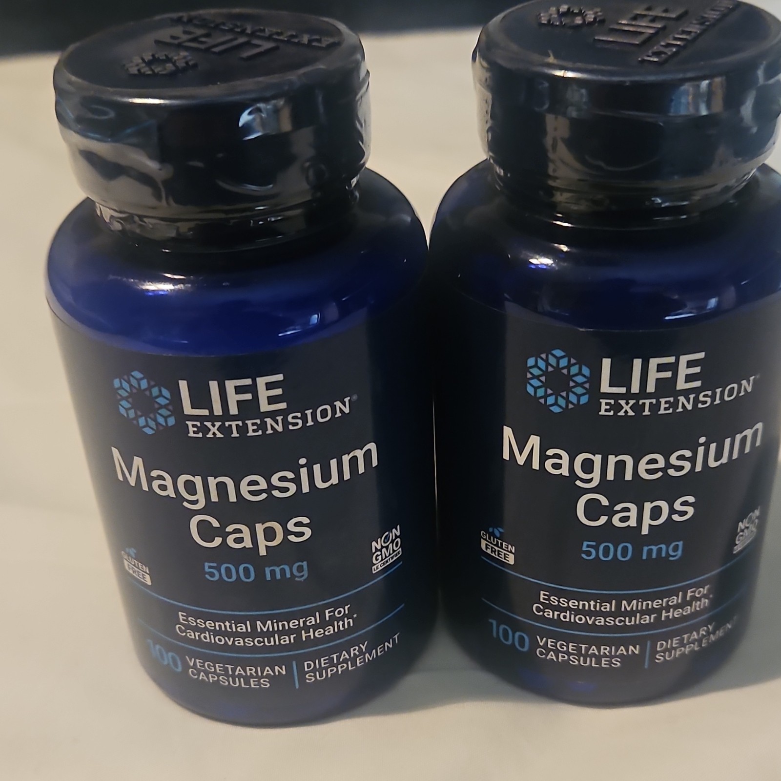 Life Extension Magnesium 500 mg Capsules Cardiovascular Health 100 Veg Non-GMO
