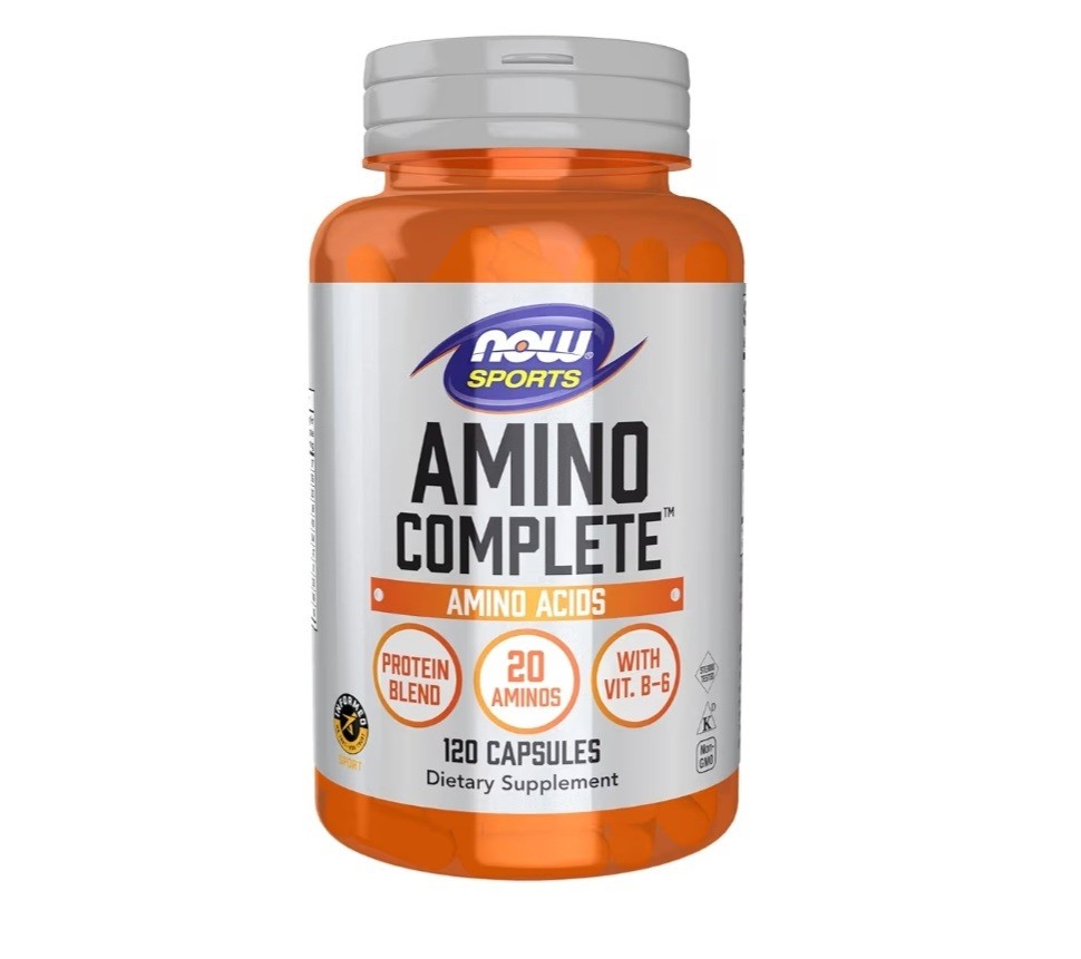 Now Foods Sports Amino Complete 120 Capsules Supplement New Sealed