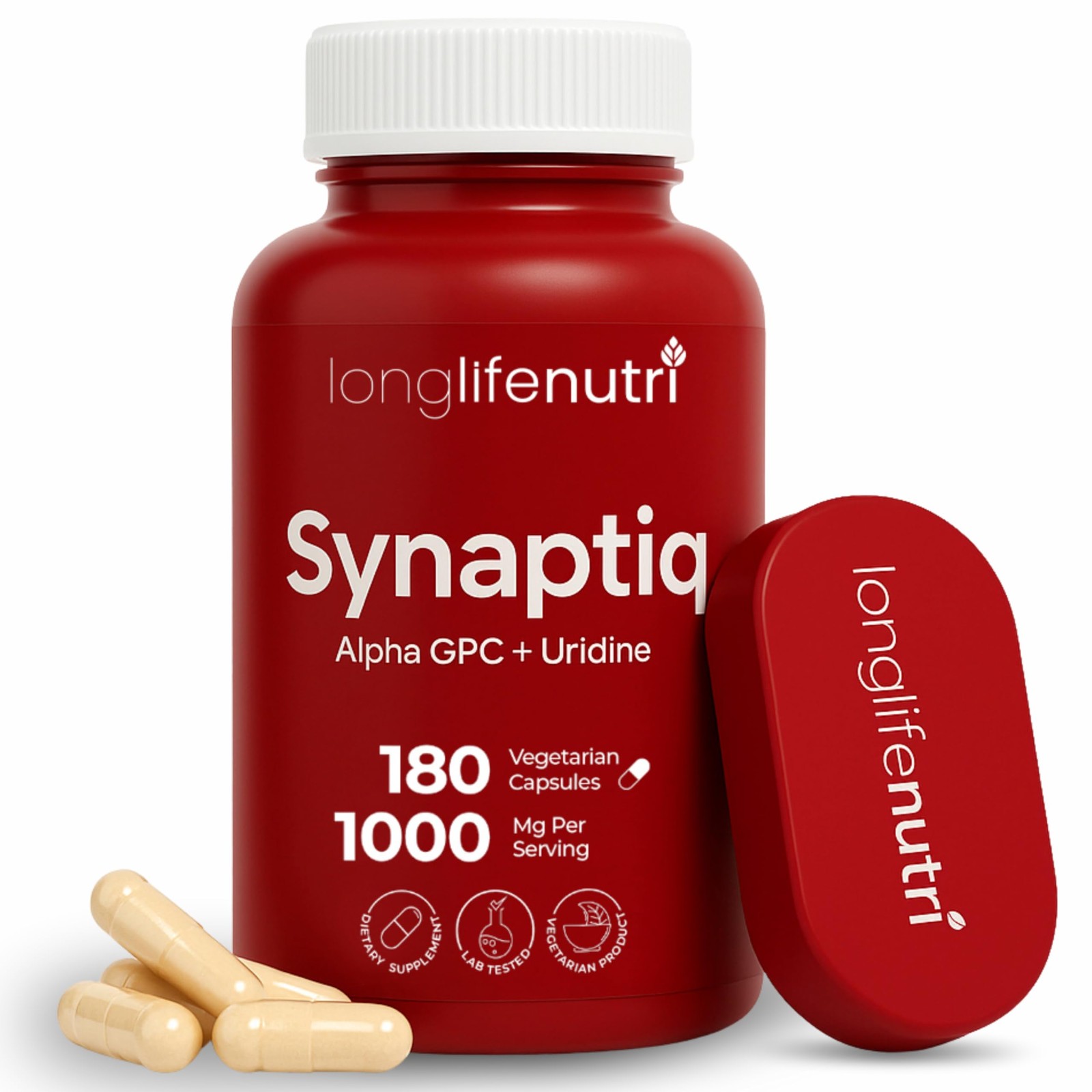 Longlifenutri Synaptiq 1000Mg Alpha Gpc Uridine Monophosphate 600Mg/400Mg –