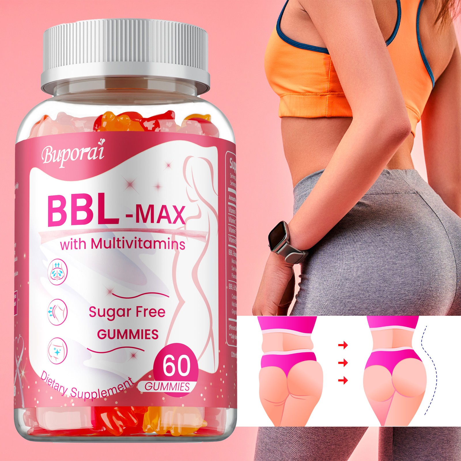 BBL -MAX Gummies – Lift and Firm Your Buttocks, Sculpting Your Hip Curves