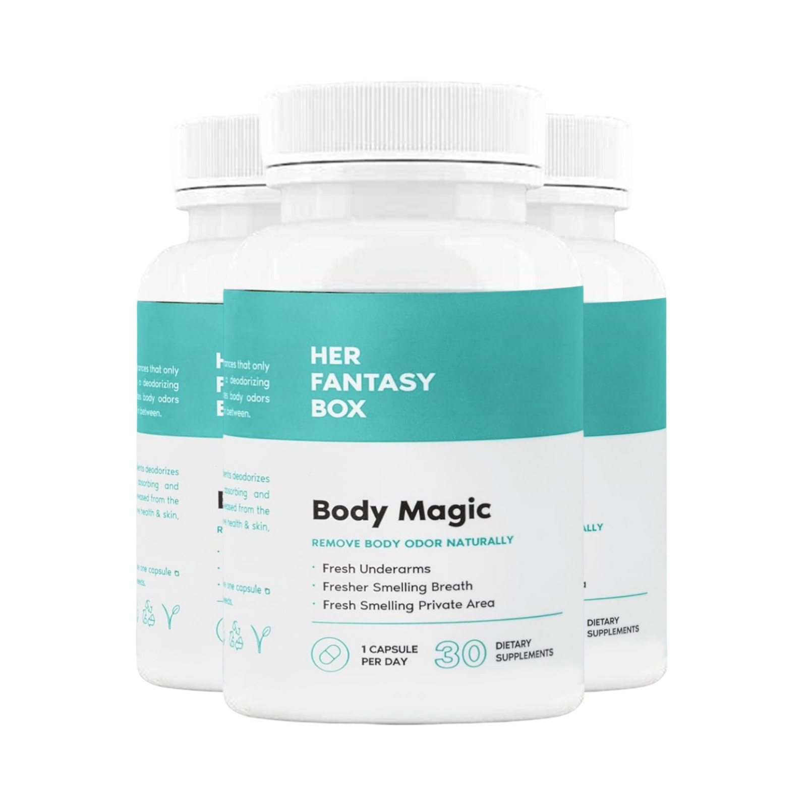 3-Pack Her Fantasy Box Body Magic – Body Magic Chlorophyll Capsules-180 Capsules