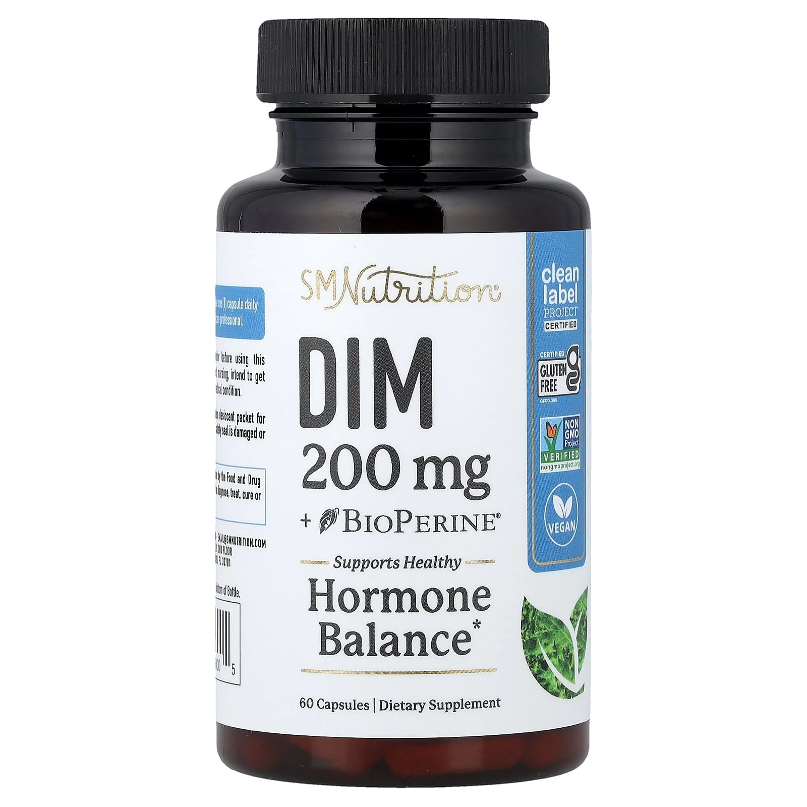 2 X SMNutrition, DIM + BioPerine�, 60 Capsules