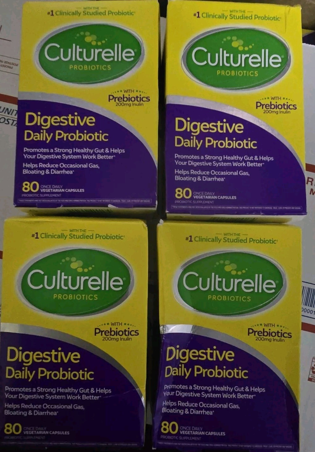 Culturelle Digestive Health Daily Probiotic 80 X 4= 320 Capsules Exp 8/27