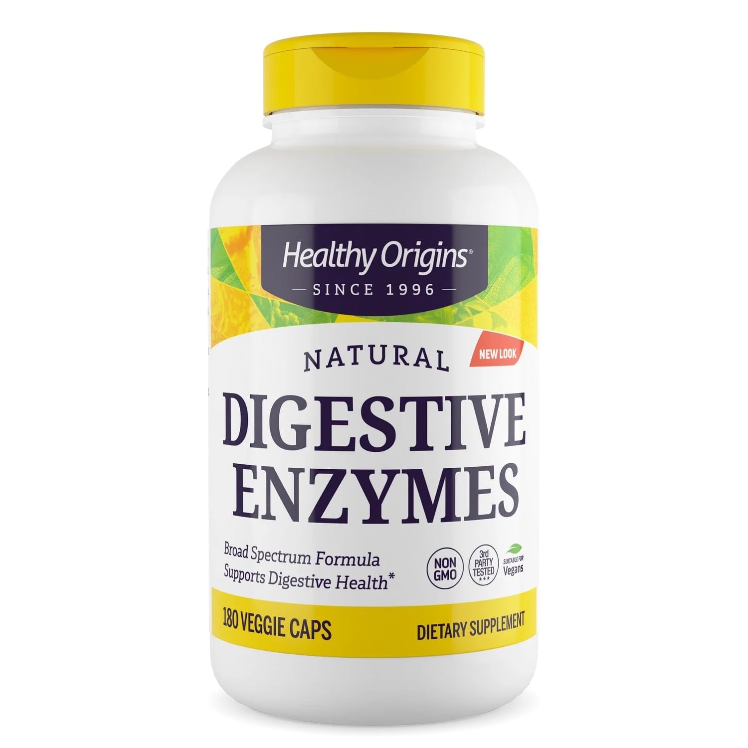 Healthy Origins Digestive Enzymes Broad Spectrum 180 Veggie Caps