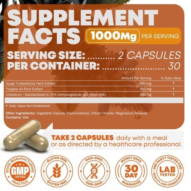 NEW LUXRY Peak Turkesterone Revival X 1K Mg Capsules Supplement Natural