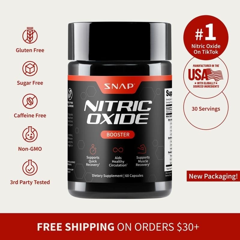 Blood Circulation Supplement Nitric Oxide L-Arginine Citrulline 60 Capsules