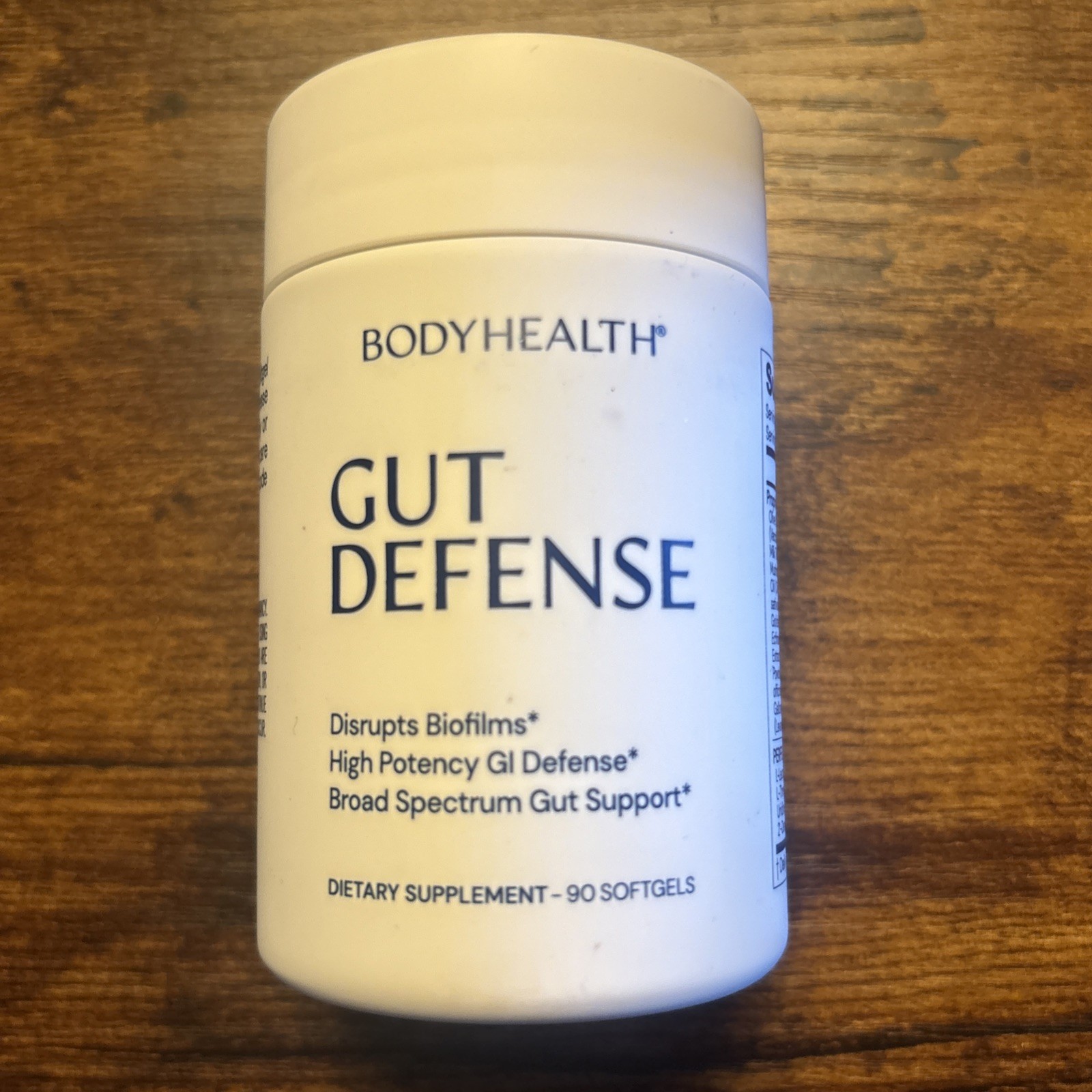 (1 bottle) BodyHealth Gut Defense Softgels 90 Count, Exp 06/2027