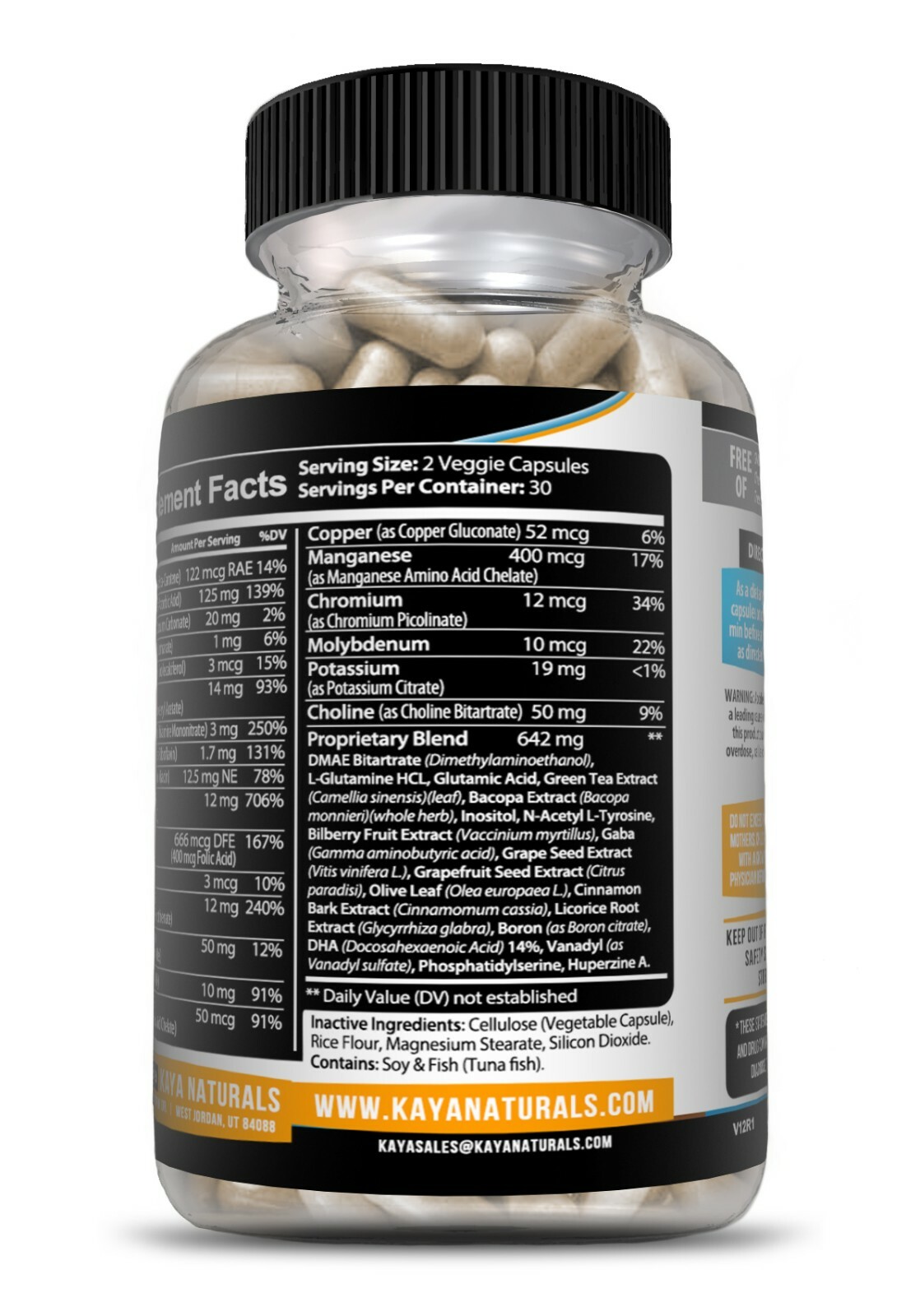 Neuro Brain & Focus 60ct, Healthy Memory Function, Clarity Nootropic Supplement