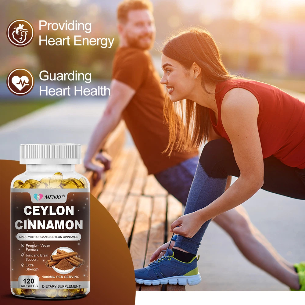 True Ceylon Cinnamon Capsules 1800mg Heart Health & Blood Sugar Support 240PCS