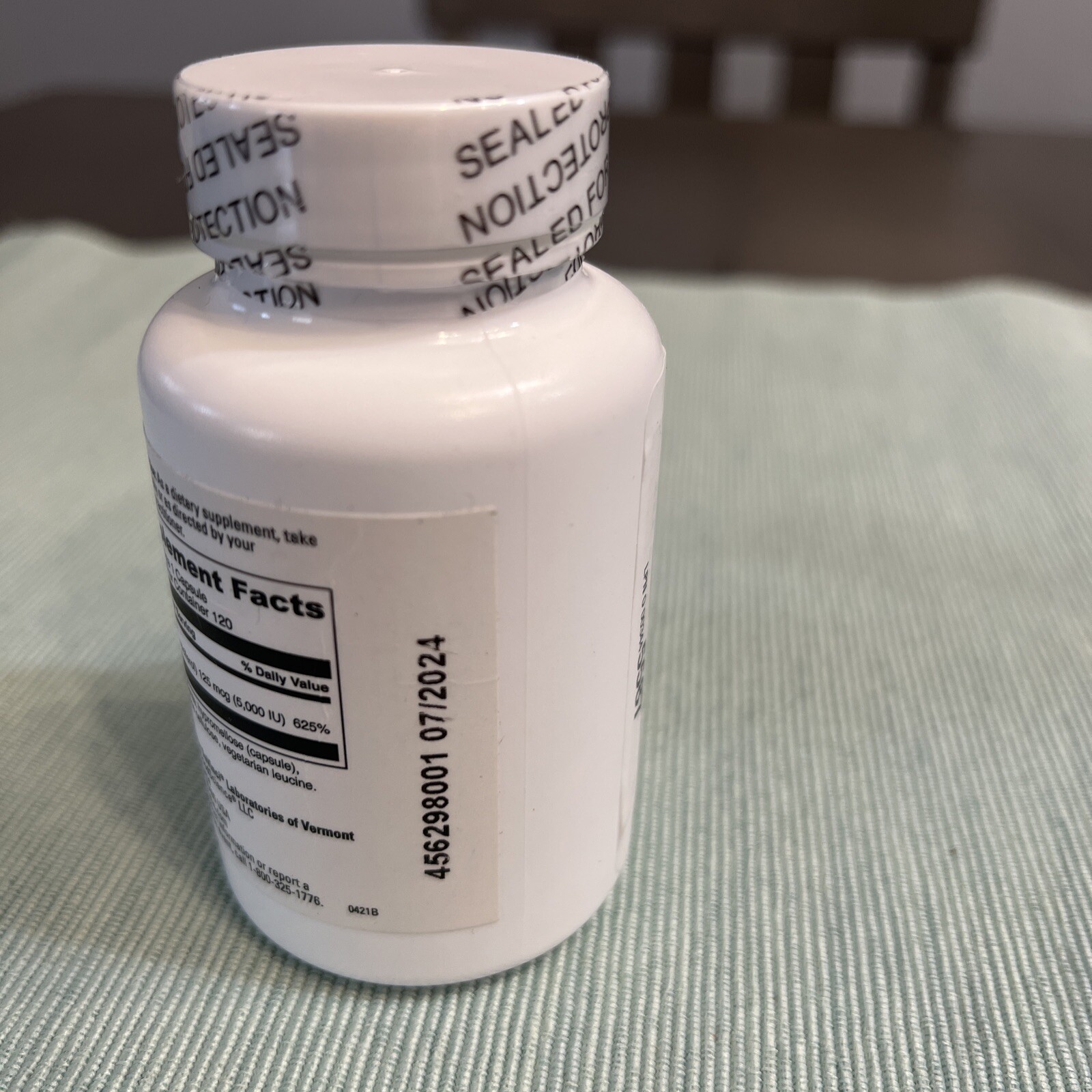 Davinci Labs – Vitamin D3 5000 IU 120 Capsules Exp 07/2024