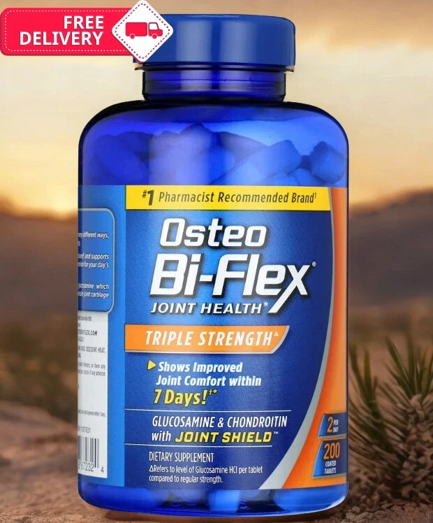 Osteo Bi-Flex Triple Strength Dietary Supplement 200 Tablets_Free Shipping