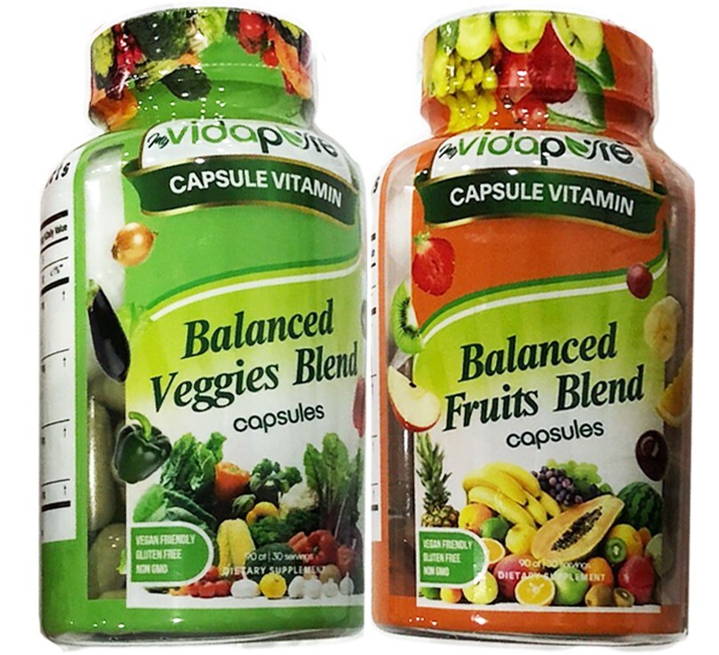 Balanced Fruits & Balanced Veggies 90+90 Caps (Comparable to Balance of Nature)
