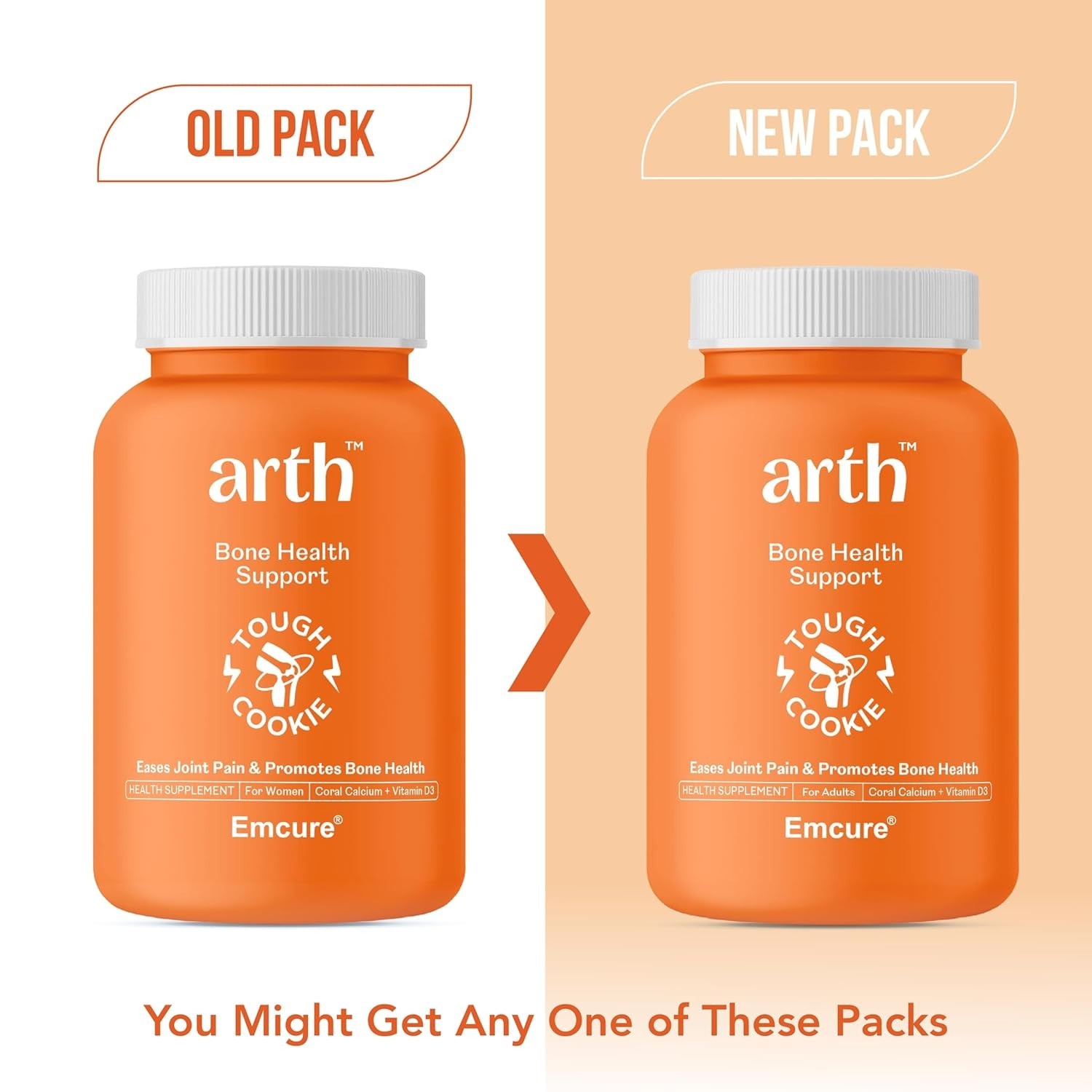 ARTH Coral Calcium 1000mg + D3 60 Tabs Bone Joint Support