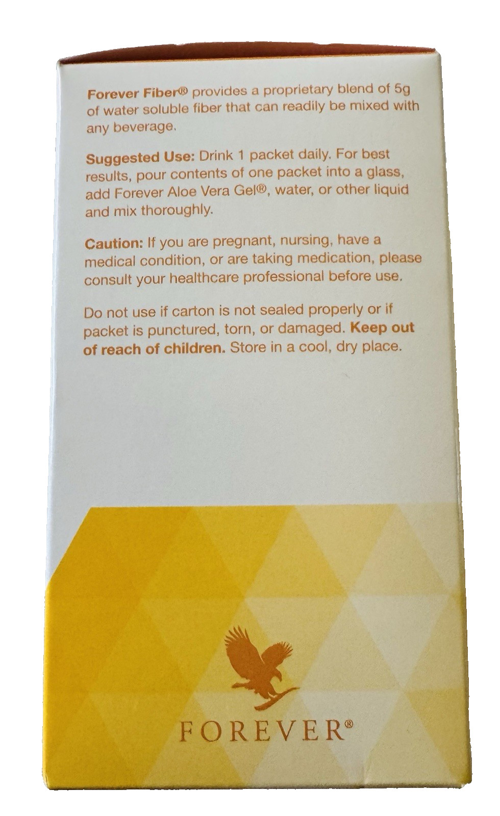 Forever Living FIBER ~ 30 Packets ~ Water-soluble, Gluten-Free