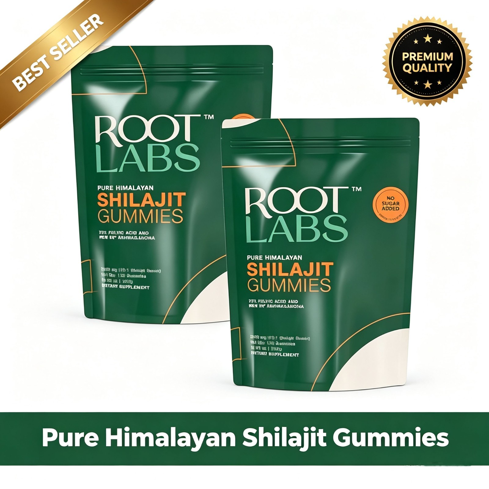 Shilajit KSM-66 Ashwagandha Gummies 240ct Himalayan Pure No Added Sugar
