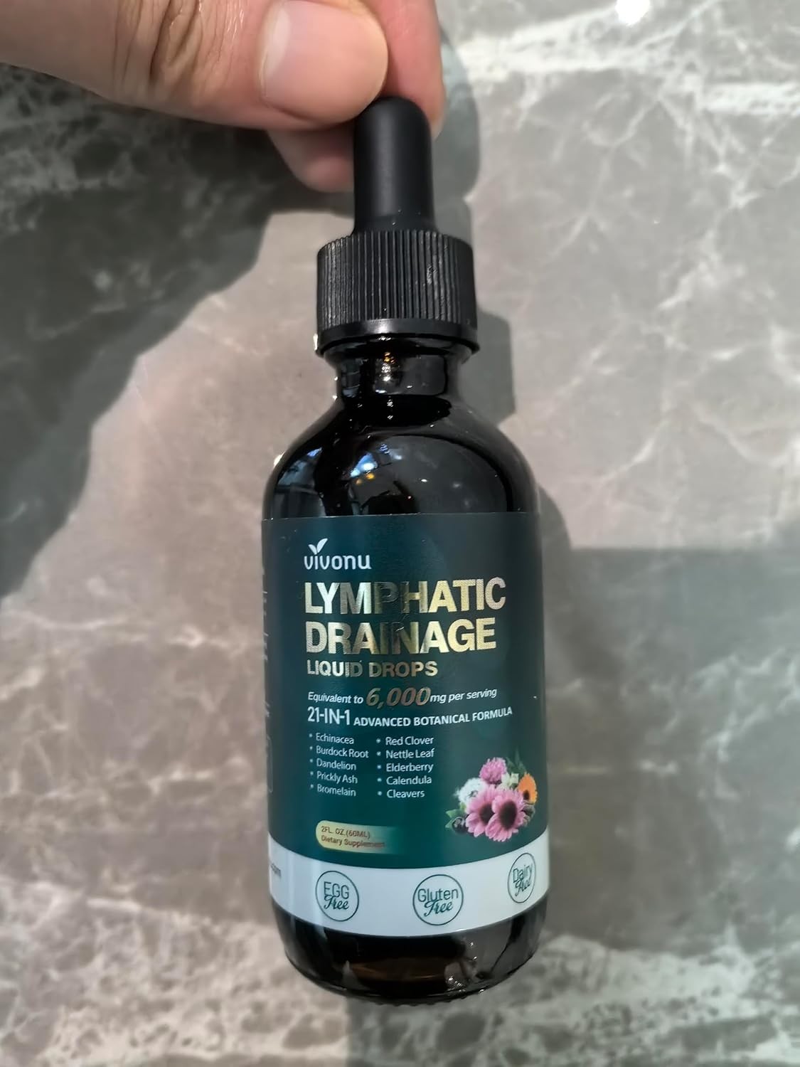 Lymphatic Drainage Drops Liposomal Immune Cleanse Support / Drenaje Linfatico