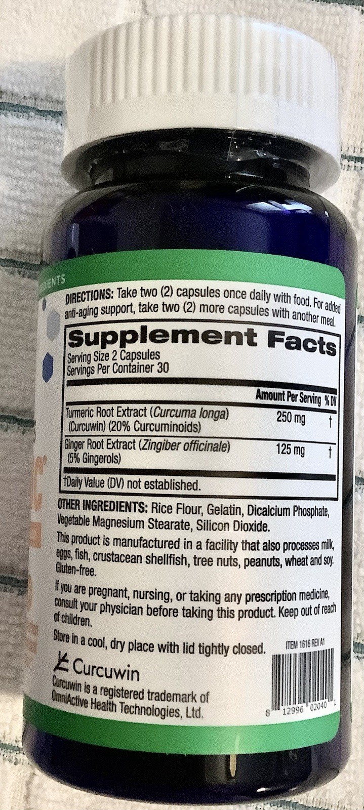 Lot Of 2~Biotrust Ageless Turmeric Optimized + Ginger Joint Detox Support 60 EA!