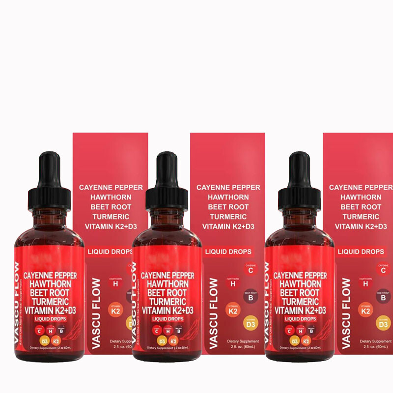 Nutra Cayenne Turmeric Vascu Pepper Flow Beet Root Liquid Vitamin Hawthorn Drops