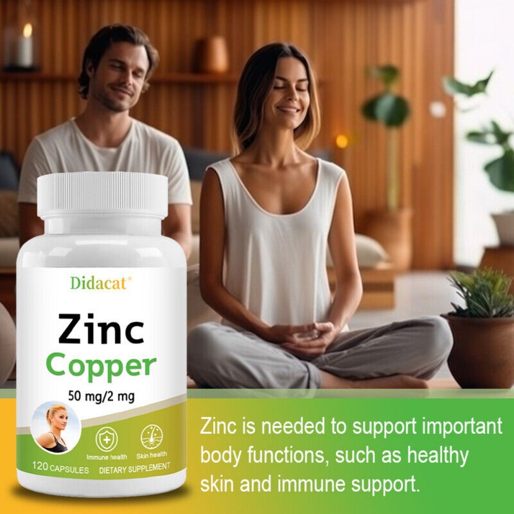 Zinc Copper Supplements,Support Immunity, Antioxidant, Cellular Rejuvenation