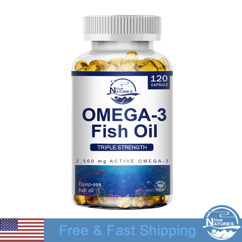 BEST TRIPLE STRENGTH OMEGA 3 FISH OIL 3600mg EPA & DHA HIGH POTENCY 120 CAPSULES